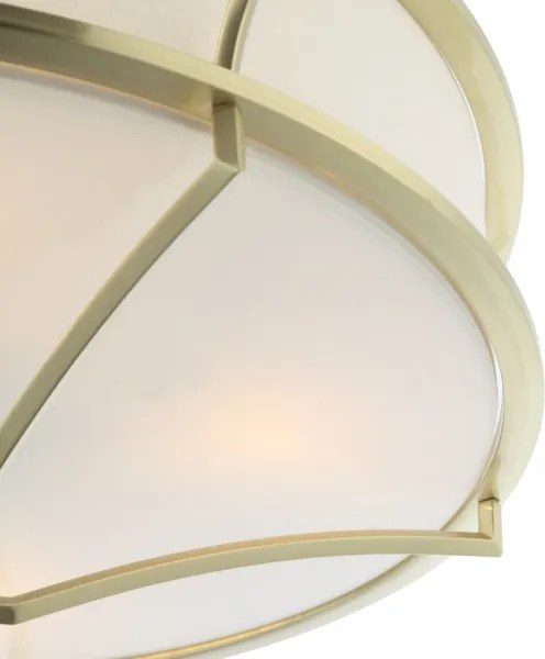 Open Design OR84436 - Plafonieră STESSO, 4 x E27, 12 W, 230 V, Ø 65 cm, alamă/alb