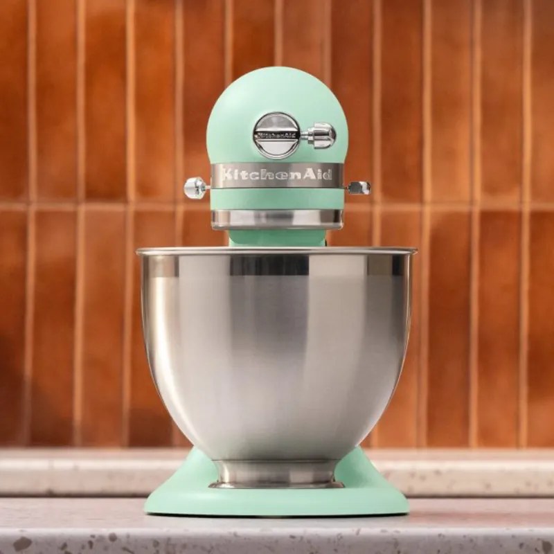 Mixer planetar KitchenAid Artisan Spearmint – Culoarea anului 2026, Model 5KSM195PSESD, 300 W, 4,7 l, Menta
