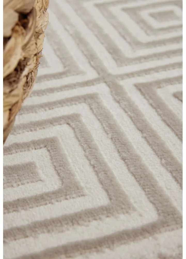 Covor tip traversă bej/crem 80x240 cm Perles Tourmaline – Elle Decoration