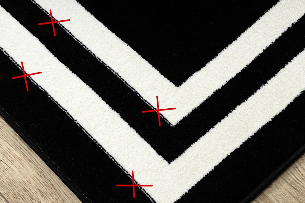 Covor HAMPTON cadru negru - SECUNDAR-COTATI PRODUSUL