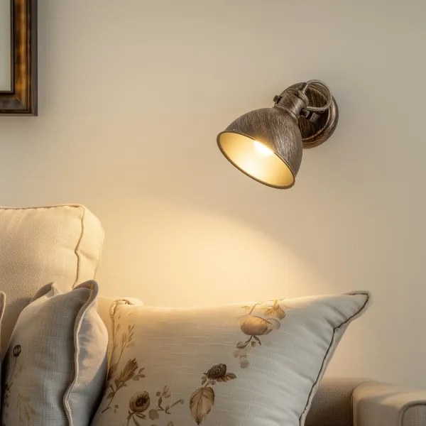 Spot de perete Brilagi TECHNO 1xE27/60W/230V bronz/patină