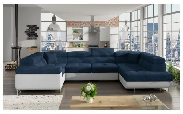 Colțar Letto 202cm Albastru