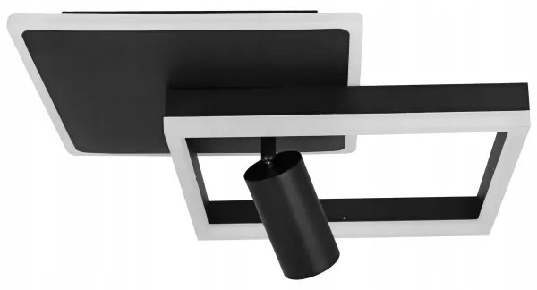 Plafonieră LED/38W/230V + 1xGU10/30W neagră
