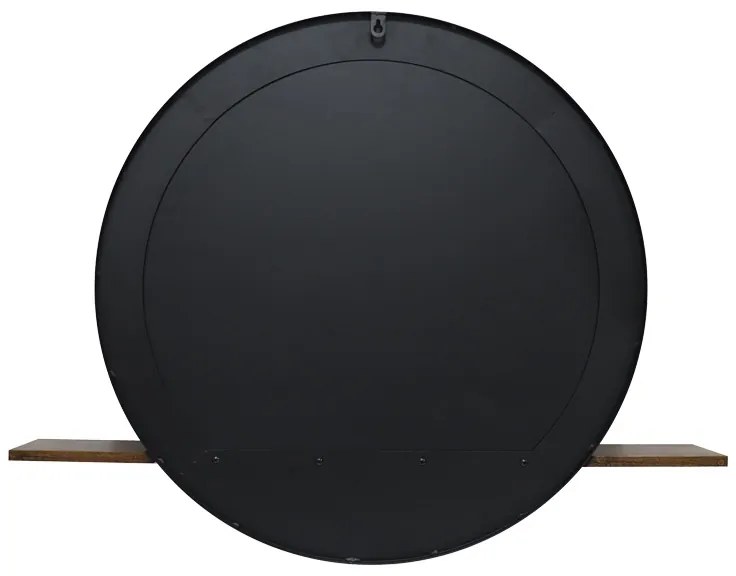 Oglinda cu raft Salmin, Pako World, Negru, 80x10x60 cm