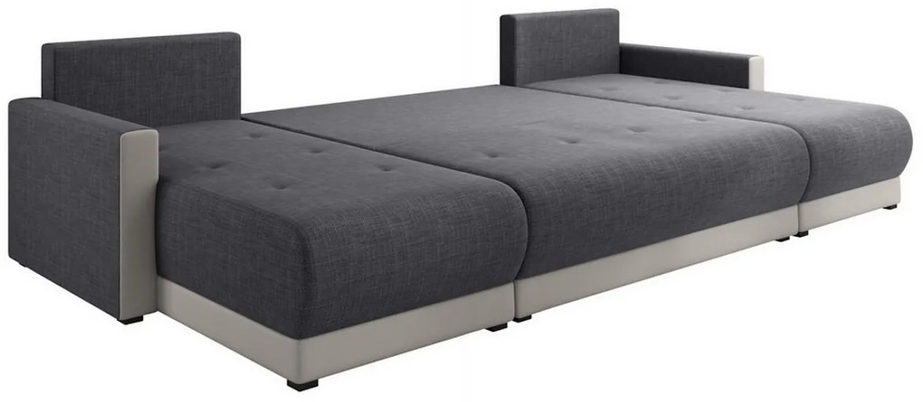 Supermobel Canapea în formă de U INSIGNIA, 286x146, Sawana, sawana05_01, gri/crem