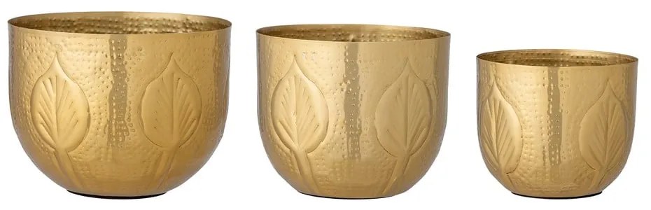 Ghivece decorative 3 buc. din metal ø 18 cm Bati – Bloomingville