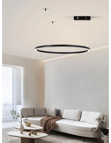 Immax NEO 07215L-LED Lustr FINO 60W/230V 80cm negru, dimabil, Tuya+DO