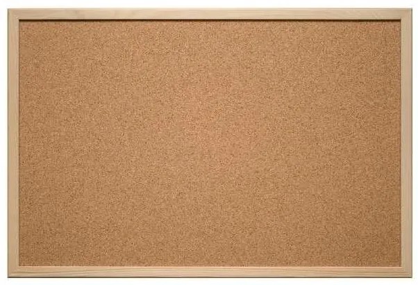 Tablă de plută Eurosupplies 40 x 30 cm, maro