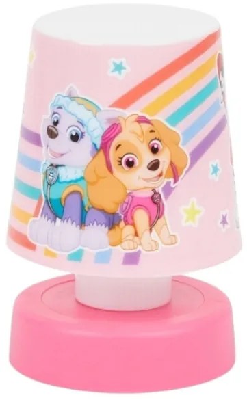 Lampita de noapte LED pentru copii PAW PATROL 11 cm roz