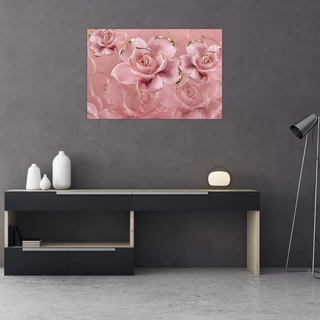 Tablou - Decor floral (90x60 cm)