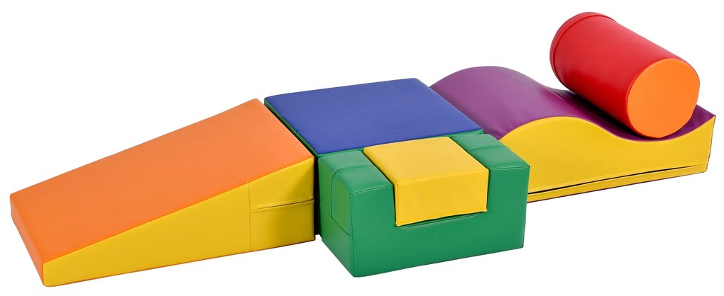 Set de 6 Blocuri Mari de Construcție, Multicolor | Aosom Romania