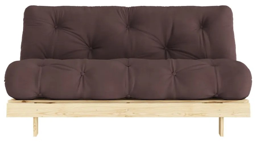 Canapea maro extensibilă 160 cm Roots - Karup Design
