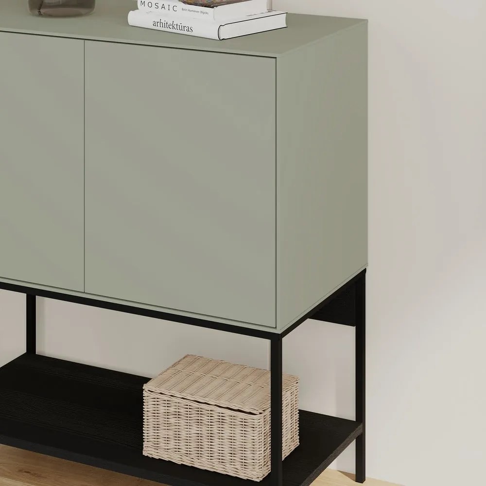 Dulap verde/negru 80x90x40 cm Amira – Marckeric