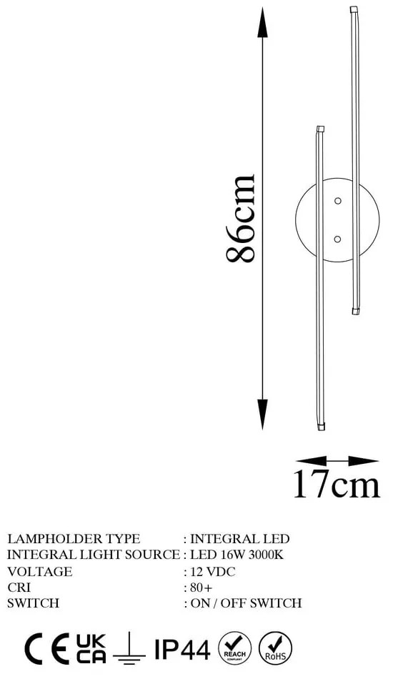 Aplică de perete aurie LED Umut – Opviq lights