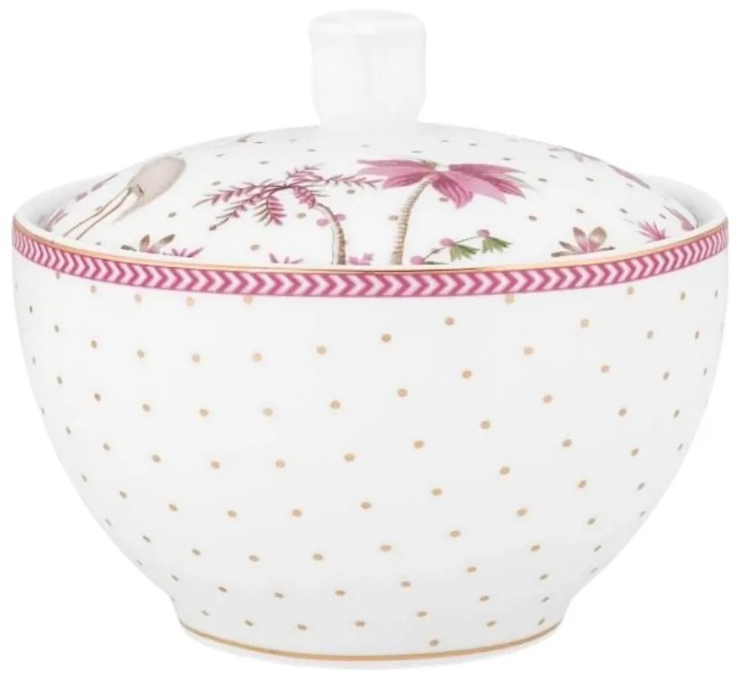 Zaharniță porțelan, Pip Studio, Dots Gold Pink, 300 ml, colecția Jolie