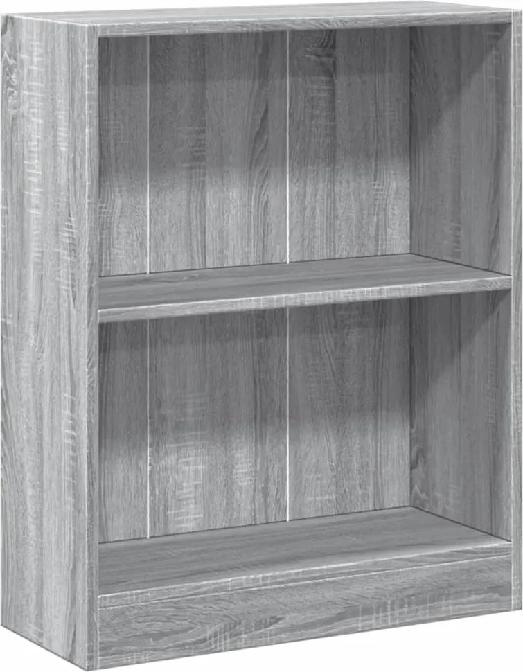 vidaXL Bibliotecă, gri sonoma, 60x24x76 cm, lemn prelucrat