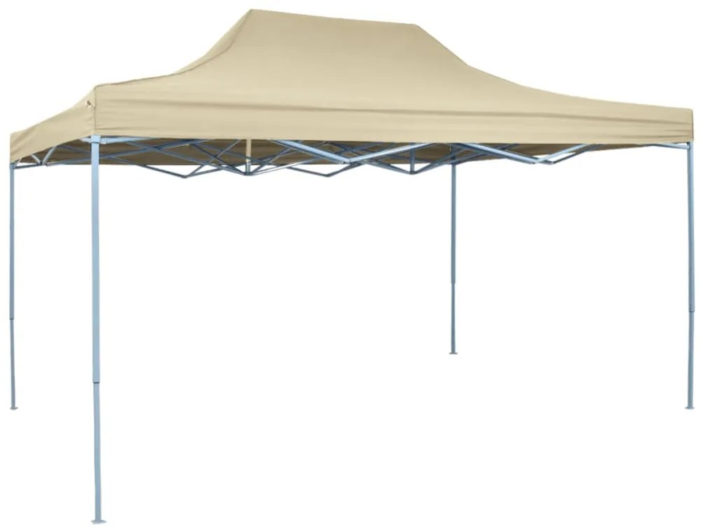 Foldable tent pop-up 3x4,5 m cream white