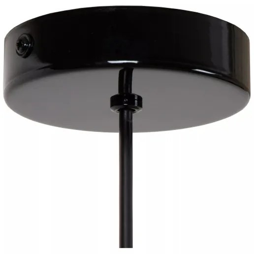 Lustră pe cablu Lucide 74417/01/30 MACARONS 1xE27/40W/230V d. 24,5 cm negru