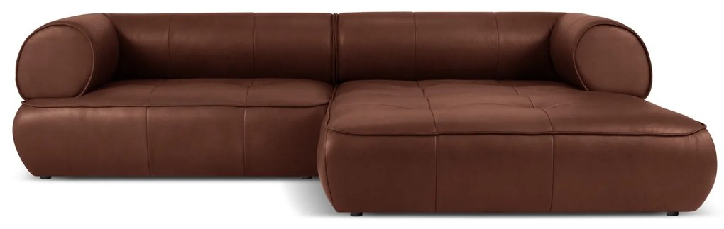 Coltar Lily cu 4 locuri si tapiterie din piele naturala