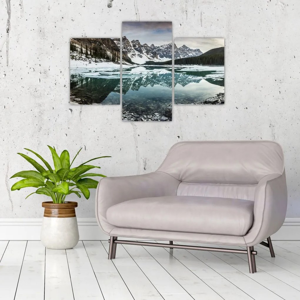 Tablou - lacul iarna (90x60 cm)