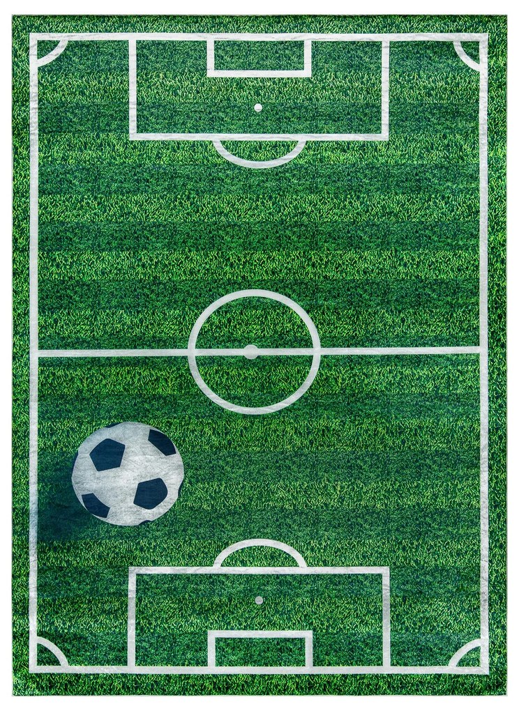 BAMBINO 51760 covor lavabil Teren, fotbal pentru copii anti-alunecare - verde