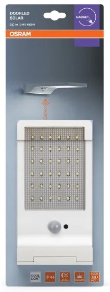 Osram - Aplică solară LED de perete cu senzor DOORLED LED/3W/3,3V IP44
