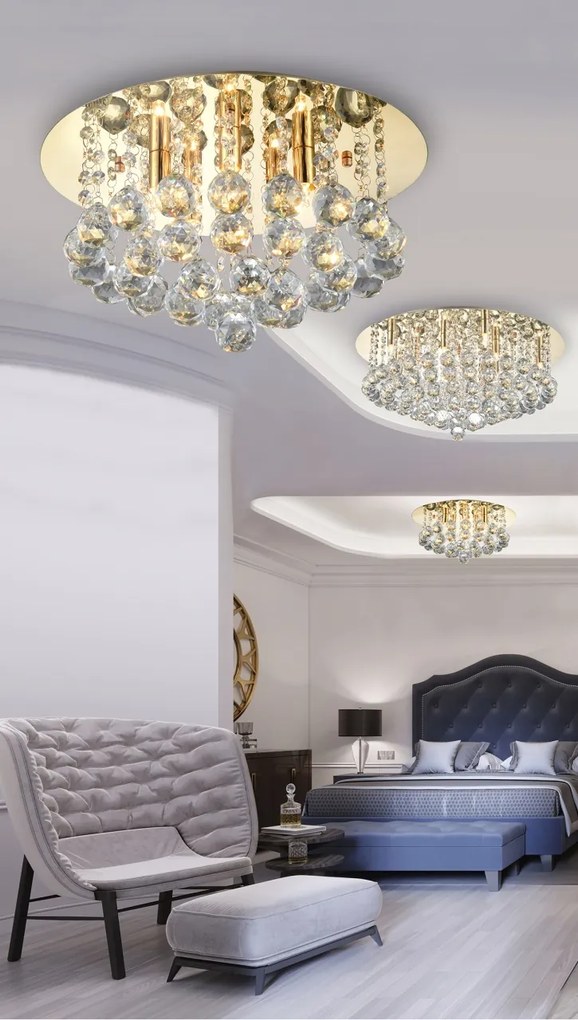 Lustra design elegant BOLLA 38 auriu ZZ AZ3083