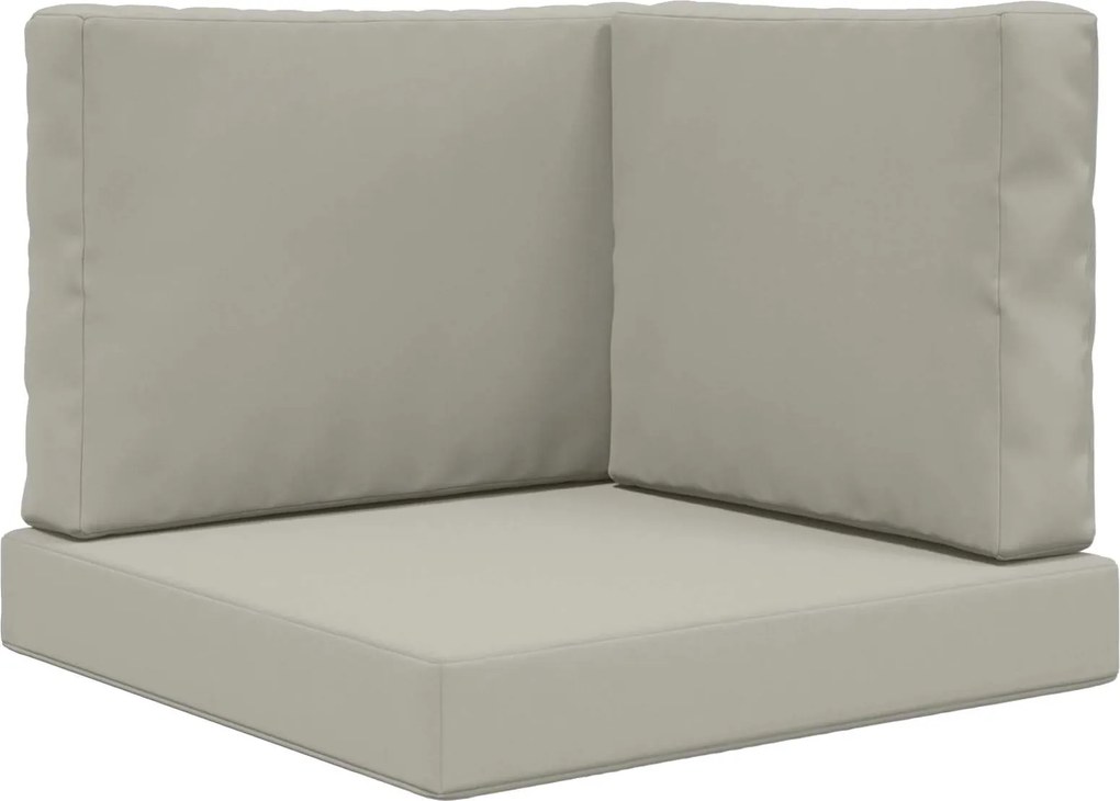 vidaXL Perna pentru canapea de exterior 3 pcs Gri Poliester