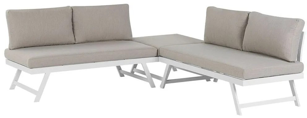 Set de ședere pentru grădină COCORO (gri) (pentru 5 persoane). 1023008
