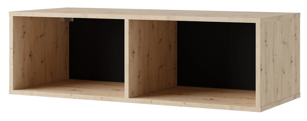 Raft suspendat Calabria P100 (stejar artisan + negru). 1051546