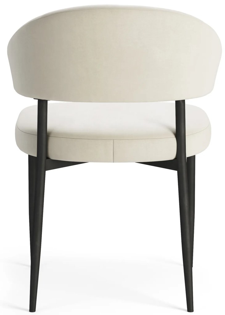 MAZZONI EXPORT IRIS Bej nisip (material Victoria A80) - SCAUN MODERN TAPIȚAT PENTRU SALON/SUFRAGERIE LOFT