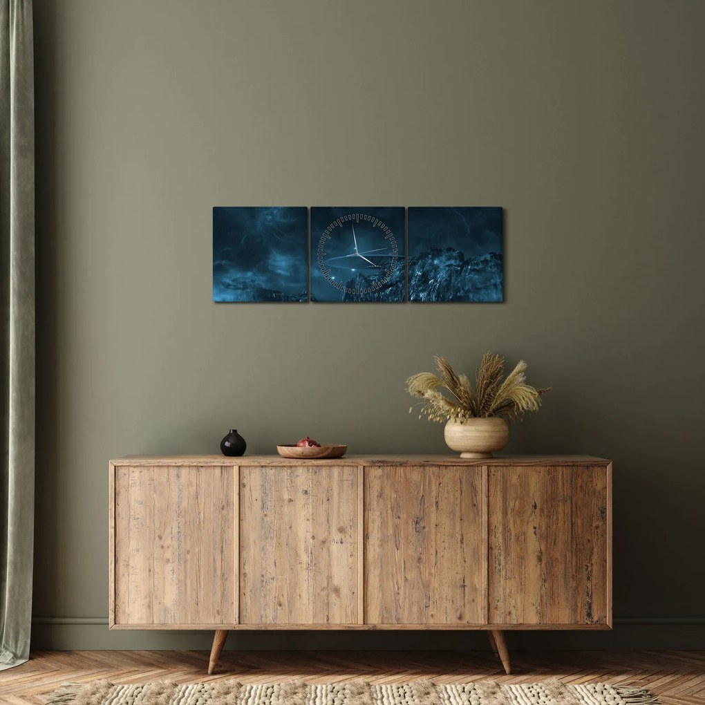Tablou - Misiune extraterestră (cu ceas) (90x30 cm)