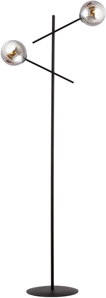 Emibig Linear lampă de podea 2x40 W negru-grafit 1167/LP2