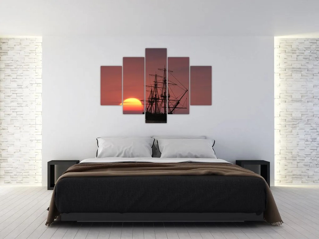 Tablou - Navă medievală (150x105 cm)