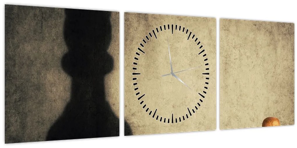 Tablou - Șah 2 (cu ceas) (90x30 cm)