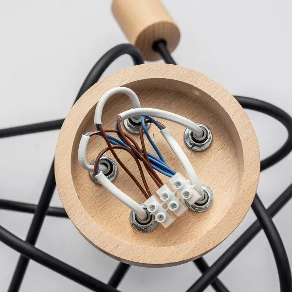 Lustră aplicată OXFORD 5xE27/15W/230V pin/negru