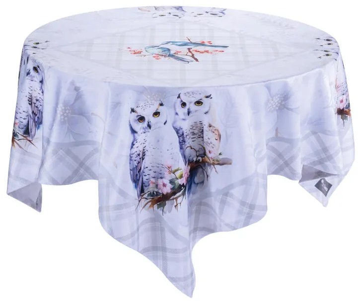 Faţă de masă centrală PĂSĂRI DE IARNĂ 85 x 85 cm