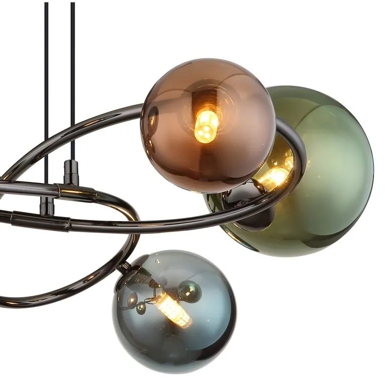 Lustra suspendata 6L design modern Riha color