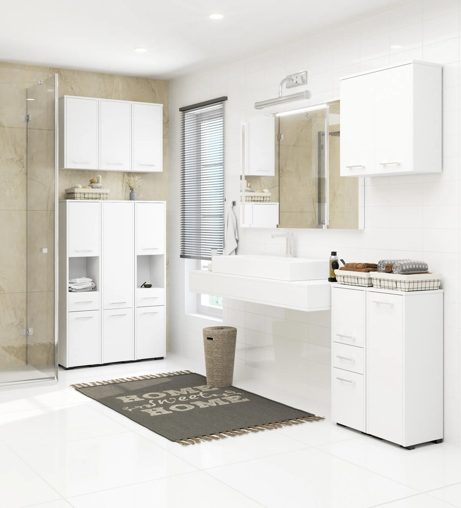 Dulap pentru baie Farid TYP4 (Alb). 1068725
