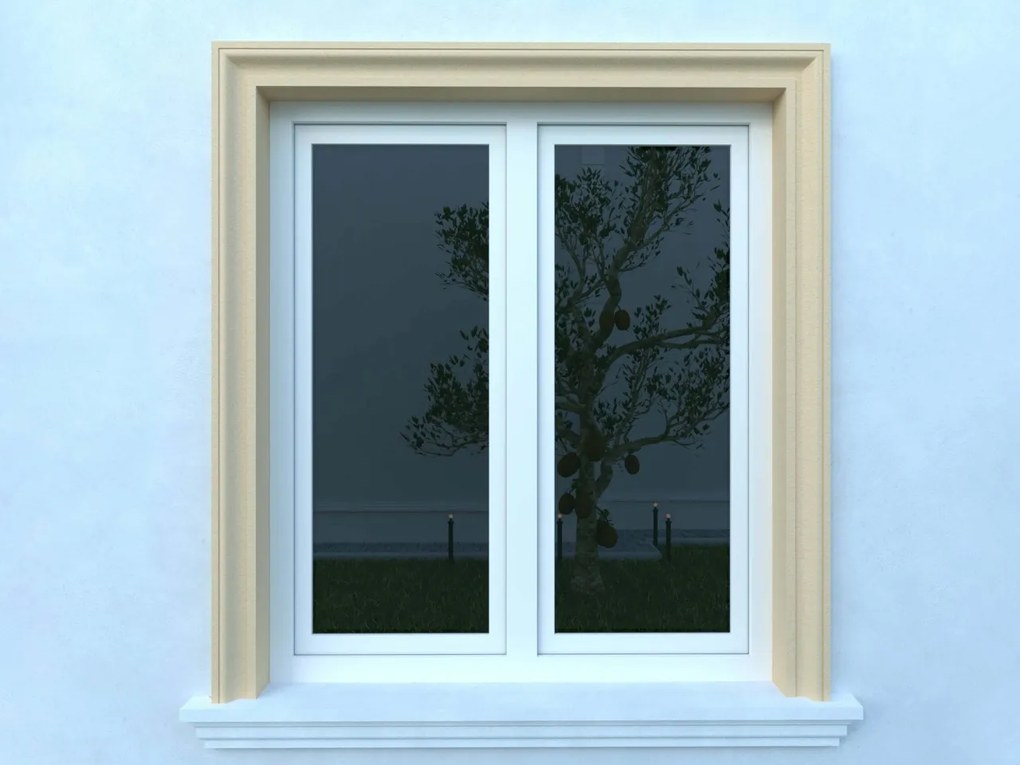 Ancadrament fereastra exterior FP105 dimensiuni 130x55x2000mm