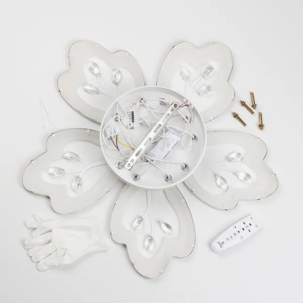 Lustră LED dimabilă aplicată Brilagi TWIST LED/80W/230V 3000-6500K alb + telecomandă