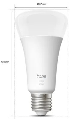 Bec LED reglabil Philips Hue WHITE E27, 13,5W, 230V, 2700K