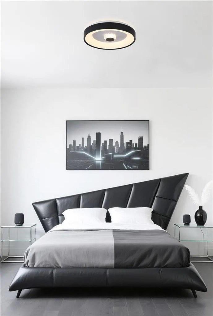 Plafoniera LED design modern Polka negru