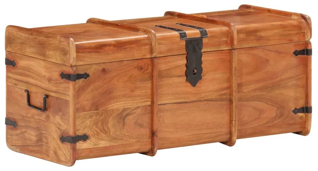 vidaXL Cufăr de depozitare, 90 x 40 x 40 cm, lemn masiv de acacia