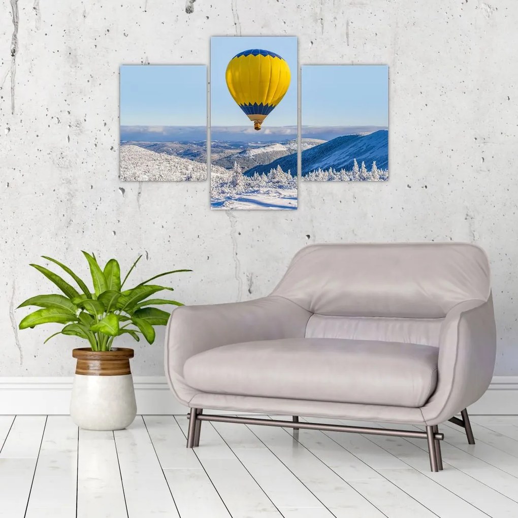 Tablou - Zbor peste peisaj de iarnă (90x60 cm)