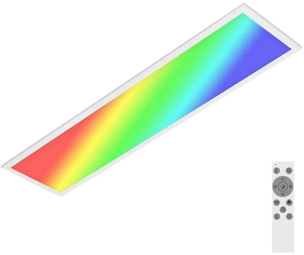 Plafonieră RGBW dimabilă SLIM LED/24W/230V 100x25 cm Brilo + telecomandă