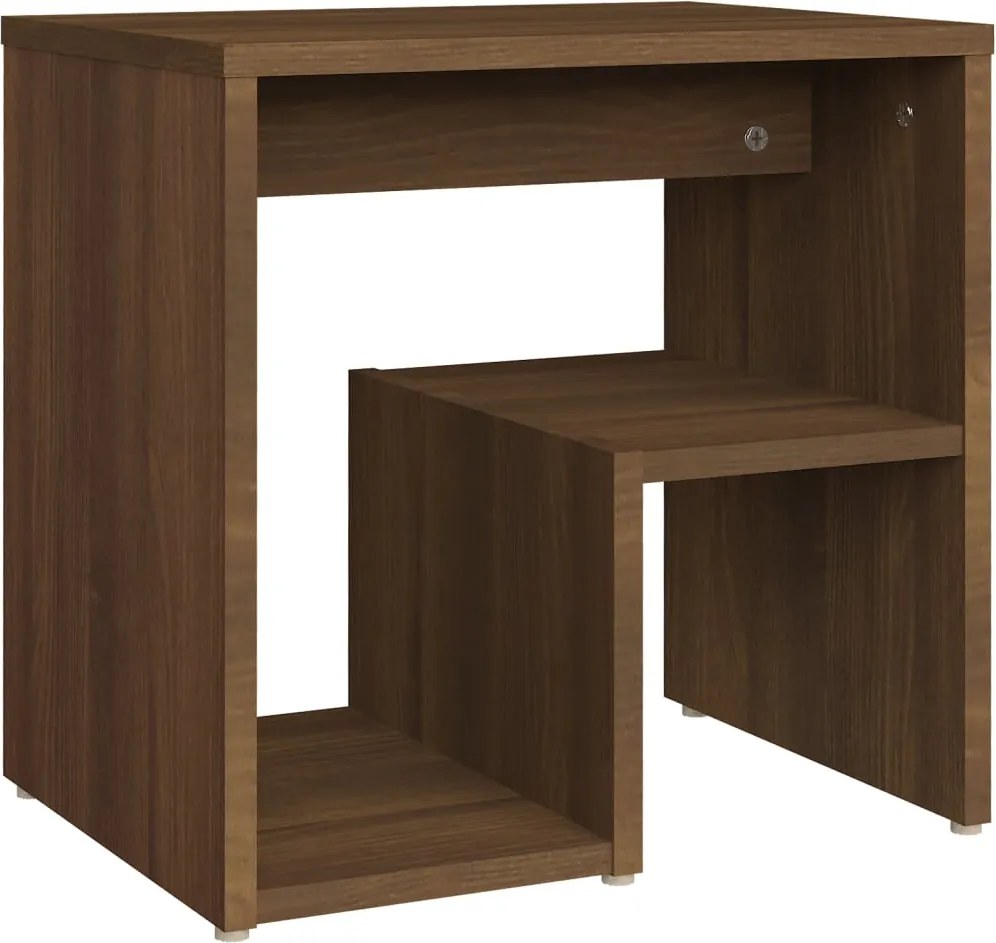 vidaXL Noptieră, stejar maro, 40x30x40 cm, lemn prelucrat