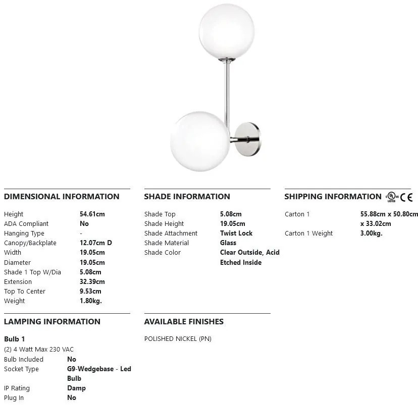 Aplica de perete desing modern ASHLEIGH