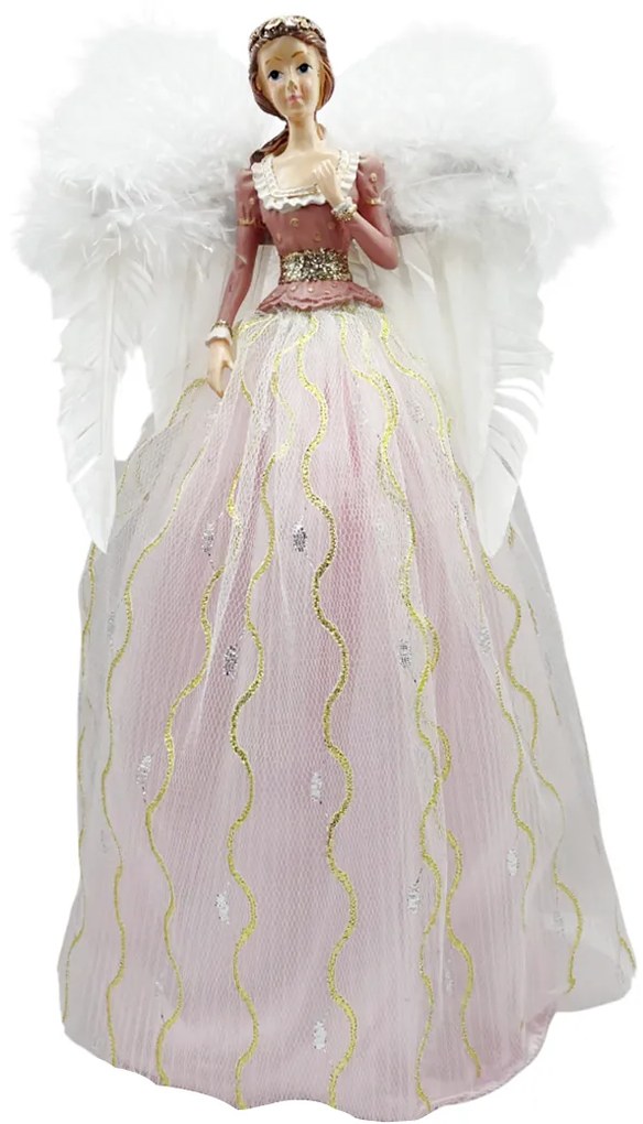 Zana cu lumina LED GRACE, Roz, 32cm