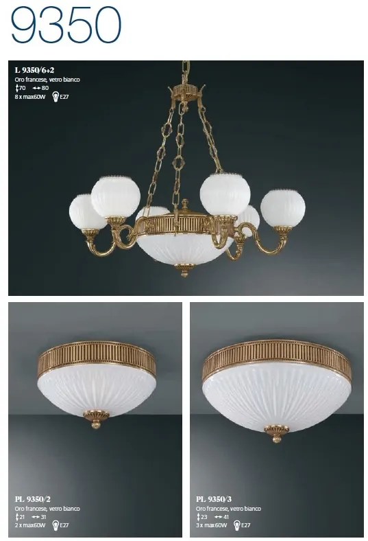 Aplica clasica din alama cu 2 brate design italian 9350